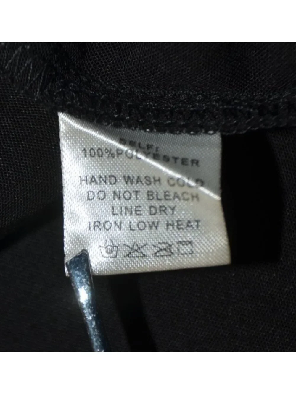ee:some Ladies Black V-Neck Pullover Blouse Top Size L Balloon Sleeves Career